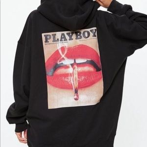 Missguided Playboy hoodie dress